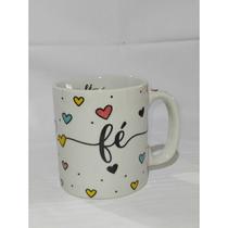 Caneca porcelana branca decorada faixa 280 ml Caneca porcelana branca decorada faixa 280 ml