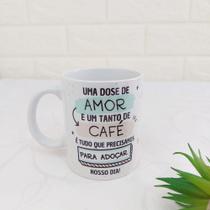 Caneca Porcelana Branca Personalizada Café
