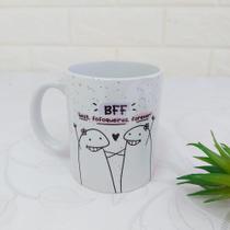 Caneca Porcelana Branca Personalizada Florck Bento