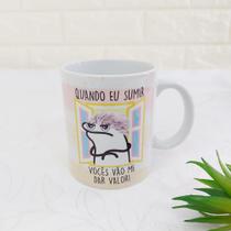Caneca Porcelana Branca Personalizada Mãe florck bento