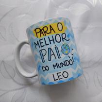 Caneca Porcelana Branca Personalizada Pai