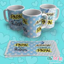 Caneca Porcelana Branca Personalizada Pai