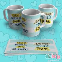 Caneca Porcelana Branca Personalizada Pai
