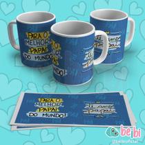 Caneca Porcelana Branca Personalizada Pai