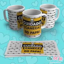 Caneca Porcelana Branca Personalizada Pai