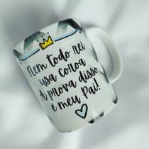 Caneca Porcelana Branca Personalizada Pai