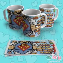 Caneca Porcelana Branca Personalizada Pai