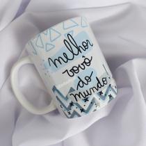 Caneca Porcelana Branca Personalizada Vovô