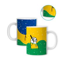 Caneca Porcelana Brasil Rumo ao Hexa Futebol Copa 325ml Caneca Porcelana Brasil Rumo ao Hexa Futebol Copa 325ml