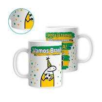 Caneca Porcelana Brasil Rumo ao Hexa Futebol Copa 325ml Caneca Porcelana Brasil Rumo ao Hexa Futebol Copa 325ml