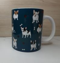 Caneca Porcelana Bulldog Frances 325ml Caneca Porcelana Bulldog Frances 325ml