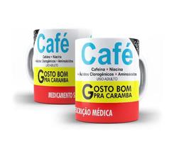 Caneca Porcelana Café Remédio Canecas De Humor Caneca Porcelana Café Remédio Canecas De Humor