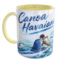 Caneca Porcelana Canoa Havaiana