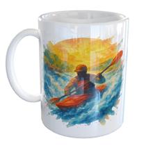 Caneca Porcelana Canoagem Caiaque Kaiak