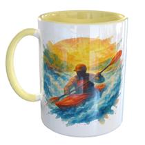 Caneca Porcelana Canoagem Caiaque Kaiak