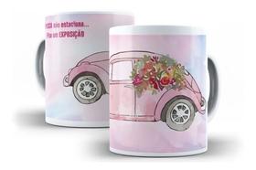 Caneca Porcelana Carros Fusca Não Estaciona Faz Exposição Clube do Fusca