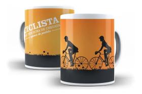 Caneca Porcelana Ciclista Não Tem Hora De Chegada Apenas de Partida Ciclismo Bicicleta