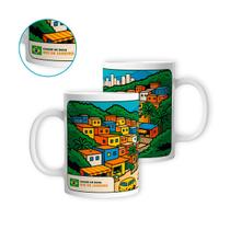 Caneca Porcelana Cidade de Deus Rio de Janeiro 325ml Caneca Porcelana Cidade de Deus Rio de Janeiro 325ml