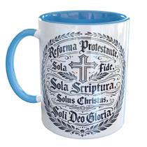 Caneca Porcelana Cinco Solas Scriptura Da Reforma