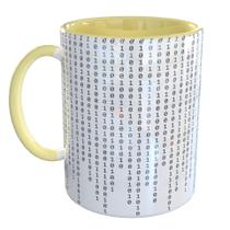 Caneca Porcelana Codigo Binario Base 2 Bits