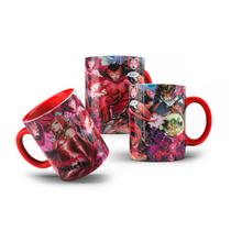 Caneca Porcelana Colecionável Scarlet Witch Feiticeira 325mL