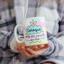 Caneca Porcelana Coloque Fé em Seus Sonhos Est. Fofas Desenhito.Jana 1 - Zlprint Caneca Porcelana Coloque Fé em Seus Sonhos Est. Fofas Desenhito.Jana 1 - Zlprint