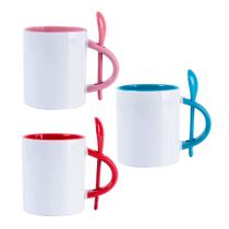 Caneca porcelana com colher Caneca porcelana com colher