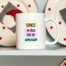 Caneca Porcelana Começe o Dia com um Sorriso Est.FrasesPandoca frases_CA-01- Zlprint Caneca Porcelana Começe o Dia com um Sorriso Est.FrasesPandoca frases_CA-01- Zlprint