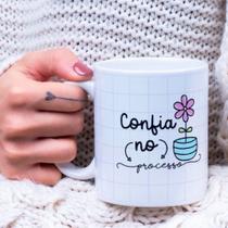 Caneca Porcelana Confia no Processo Est. Frases Fofas Desenhitos 10 - Zlprint Caneca Porcelana Confia no Processo Est. Frases Fofas Desenhitos 10 - Zlprint