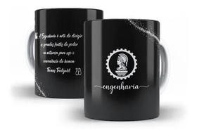 Caneca Porcelana Curso Engenharia Com Frase