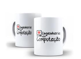 Caneca Porcelana Curso Engenharia da Computação com Coração
