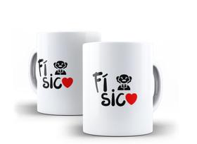 Caneca Porcelana Curso Física com Coração