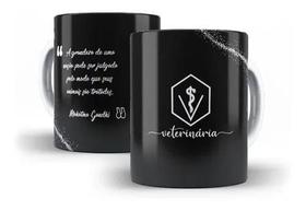 Caneca Porcelana Curso Medicina Veterinária Com Frase