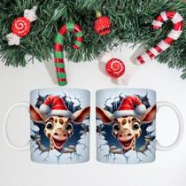 Caneca Porcelana de Natal 7 - Presente Natalino