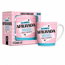 Caneca Porcelana Decorada 300ml Brasfoot Presente Urban Família - Afilhada Mais Legal Caneca Porcelana Decorada 300ml Brasfoot Presente Urban Família - Afilhada Mais Legal
