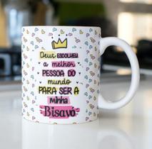 Caneca Porcelana Deus Escolheu Melhor Pessoa Para ser minha Bisavó - Presente dia das Mães Zlprint Caneca Porcelana Deus Escolheu Melhor Pessoa Para ser minha Bisavó - Presente dia das Mães Zlprint