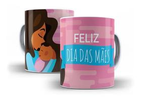 Caneca Porcelana Dia das Mães Feliz Dia das Mães