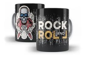 Caneca Porcelana Dia Do Rock And Roll Presente Homenagem
