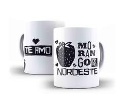 Caneca Porcelana Dia dos Namorados Morango do Nordeste