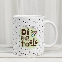 Caneca Porcelana Direito Est. Dajuli - Profissões Zlprint