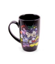 Caneca Porcelana Disney Preto 400 ml - Mickey Minnie