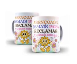 Caneca Porcelana Divertida Abençoada Demais Para Reclamar (E Reclamando Mesmo Assim) Caneca Porcelana Divertida Abençoada Demais Para Reclamar (E Reclamando Mesmo Assim)