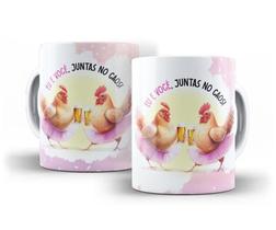 Caneca Porcelana Divertida Amizade Eu E Você Juntas No Caos