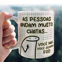 Caneca Porcelana Divertida Flork As Pessoas Andam Muito