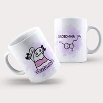 Caneca Porcelana Divertida Fórmula da Serotonina - GRL-09