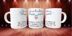 Caneca Porcelana Divertida Gratidão 2