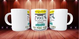 Caneca Porcelana Divertida Gratidão Parte Dessa Equipe