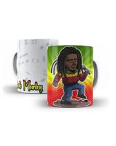 Caneca Porcelana Divertida Hits da Música Bob Marley