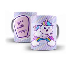 Caneca Porcelana Divertida Isso É Muito Cringe