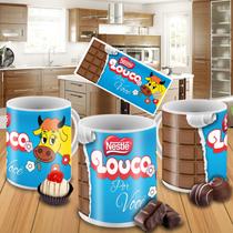 Caneca Porcelana Divertida Páscoa Nestle Louco